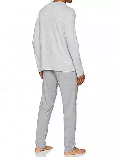 Тонкая трикотажная пижама в серо-белую полоску HOM 40c0997c00ZU