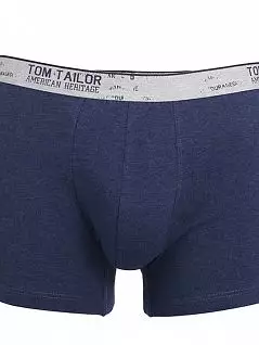 Однотонные боксеры из хлопка темно-синего цвета Tom Tailor RT070275/6061