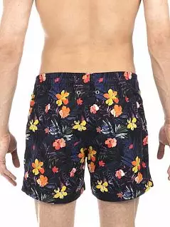 Мужские пляжные шорты с принтом HOM Feuillage 40c0656cM023