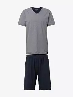 Пижама из мягкого хлопка темно-синего цвета Tom Tailor RT71077/5607