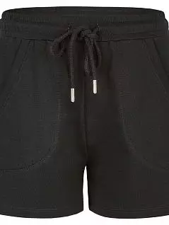Мягкие шорты свободного кроя с боковыми карманами черного цвета Like It 6164240c200