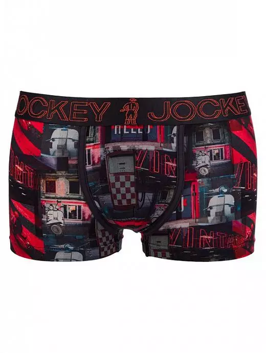 Шелковистые боксеры с принтом JOCKEY 1803202H (муж.) Синий 499 Шелковистые боксеры с принтом JOCKEY 1803202H (муж.) Синий 499