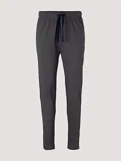 Хлопковые брюки зауженного кроя темно-серого цвета Tom Tailor RT71045/5609-30