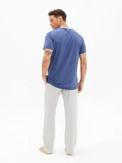 Пижама мужская выполнена из высококачественного хлопка и вискозы LTBS30450 BlackSpade джинсовый