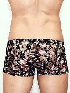 Полупрозрачные мужские трусы цветочным кружевом Romeo Rossi Erotic shorts R00220
