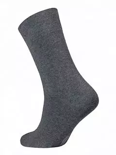Комфортные теплые мужские носки из вискозы и кашемира с эффектом "меланж CONTE DT15с66сп000Нсм 000_Темно-серый