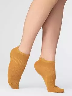 Короткие носки с рисунком в виде полосок Giulia JSWS1 ACTIVE 01 (5 пар) mustard gul