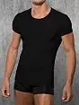 Мужская черная футболка Doreanse Ribbed Modal Collection 2545c01