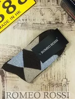 Комплект носков из дышащей ткани (5шт) коричневого цвета ROMEO ROSSI R00715-15M