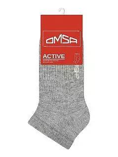  Укороченные носки с высокой воздухопроницаемостью OMSA JSACTIVE 151 (5 пар) grigio melange oms