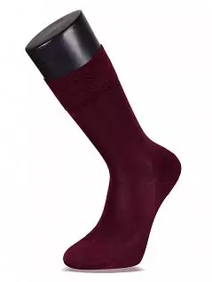 Однотонные носки с изысканным блеском LT11001-1 MUDOMAY красный (3 пары)