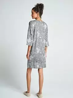 Нежное платье с оригинальным принтом серого цвета Jockey 8702231c954