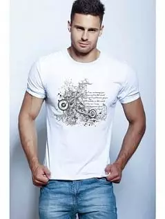 Мужская футболка с принтом Чоппер белого цвета Epatag RT0202266m-EP