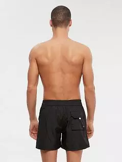 Пляжные шорты с карманами по боками и задним карманом Kom LT1M11MMSY181-006 KLAS SHORT Kom черный
