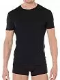 Мужская классическая футболка черная HOM First Cotton 03256cK9