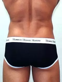 Чёрные мужские трусы шортики с гульфиком Romeo Rossi Heaps R366-2