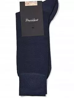 Оригинальные носки из тонкого хлопка синего цвета President 915c15
