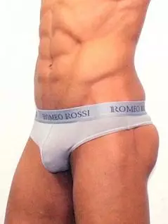 Серые мужские трусы стринги с пояском на резинке Romeo Rossi Thongs R1006-3 распродажа