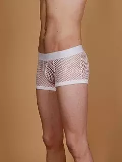 Сексуальные мужские трусы хипсы Modus Vivendi 07721 прозрачные белые сеточкой