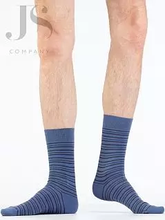 Хлопковые носки с разноцветными горизонтальными полосками Omsa JSSTYLE 502 (5 пар) jeans oms
