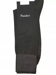 Повседневные носки из дышащей ткани темно-серого цвета President 920c72