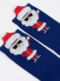 Хлопковые носки с новогодним принтом Conte DT19с66сп912Нм 912_Синий