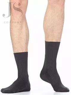 Всесезонные мужские носки из мерсеризованого хлопка Omsa JSCLASSIC 207 (5 пар) grigio scuro oms