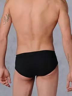 Мягкие трусы брифы из хлопка черного цвета HOM 02422cK9