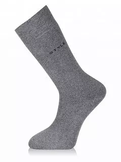 Однотонные носки LT6014 Sis серый (набор из 3х штук)