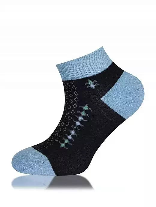 Набор трикотажных носков из мягкого модала LT9968 Sis темно-синий (6 пар)