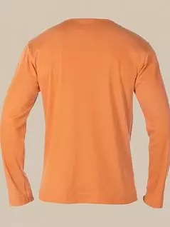 Свободного кроя футболка светло-оранжевого цвета HOM 04253cA5