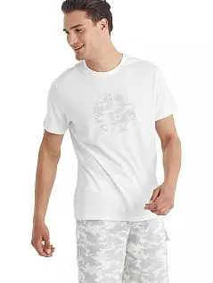 Шелковистая футболка из модала LTBS40039 BlackSpade белый