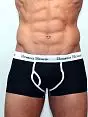 Чёрные мужские трусы хипсы с модным гульфиком Romeo Rossi Heaps R365-2 распродажа