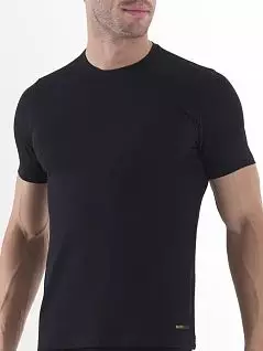 Классическая мужская футболка черного цвета BlackSpade TENDER COTTON b9235 Black распродажа