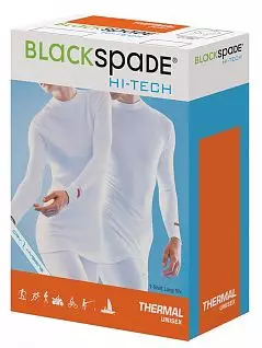 Удобный термолонгслив unisex черного цвета II степень термозащиты BlackSpade Thermo b9259 Black распродажа