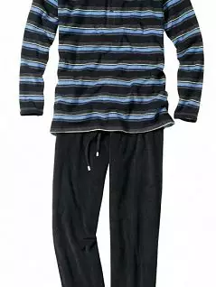 Теплая трикотажная пижама выполнена из невероятно мягкой и комфортной махровой ткани(облегченная махра) CECEBA EV26507комбинированный
