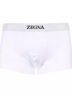 Однотонные боксеры на подкладке белого цвета Zegna N2LC60090c100