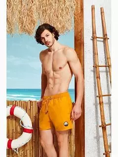 Пляжные шорты из полиэстра желтого цвета Doreanse 3808c08