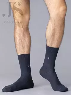 Высокие носки с геометрическим рисунком на голени OMSA JSECO 407 (5 пар) grigio scuro oms