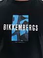 Стильная футболка из мягкого джерси черного цвета Bikkembergs BKK3MTS03cBlack