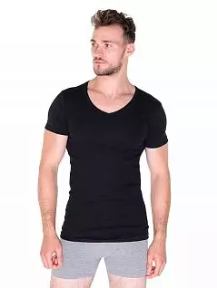Комфортная футболка с коротким рукавом LTOZ1061-A Oztas черный распродажа