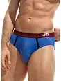 Модные брифы на резинке в полоску Jolidon DT293блнТм Blue
