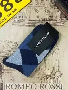 Теплый комплект носков с добавлением шерсти (5шт) синего цвета ROMEO ROSSI R00715-16C