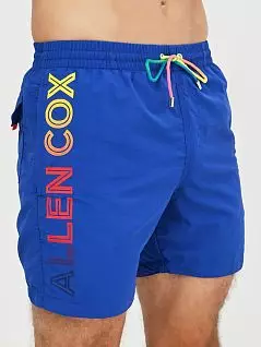 Пляжные шорты на классической посадке синего цвета Allen Cox 278306cbluette распродажа