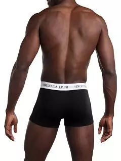 Современные боксеры на широкой резинке черного цвета Sergio Dallini RTSD2941-5-01-1