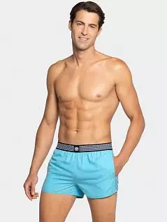 Пляжные шорты с нескользящей внутренней подкладкой голубого цвета IMPETUS FM-1931L38-BL019