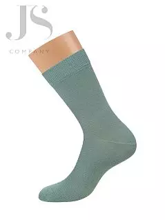 Однотонные носки с комфортной резинкой и кеттельным швом OMSA JSECO 401 COLORS (5 пар) acquamarina oms