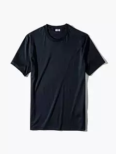 Хлопковая футболка с четкими контурами темно- синего цвета Zimmerli 2861447c498