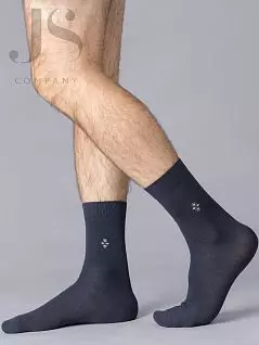 Высокие носки с геометрическим рисунком на голени OMSA JSECO 407 (5 пар) grigio scuro oms
