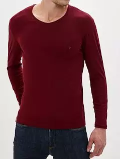 Облегающая футболка из хлопка с добавлением эластана Cacharel LT1333 Cacharel бордовый
